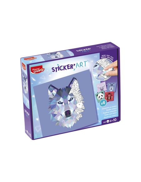 Juego Maped Creativo Sticker'Art Pegatinas Al Numero