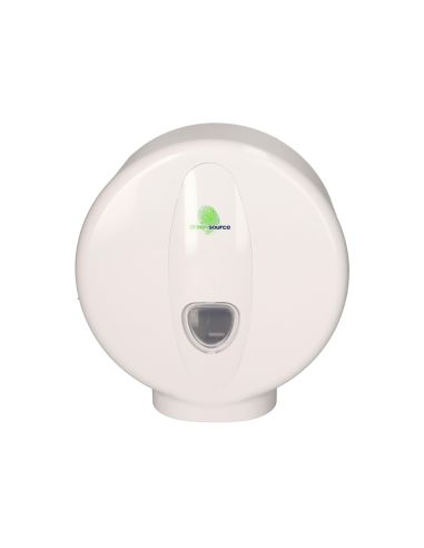 Dispensador Papel Higienico Bunzl Greensource Mini Jumbo Fabricado En Abs Color Blanco