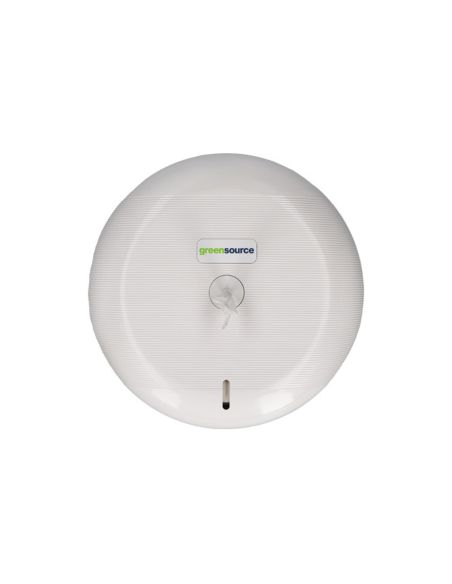 Dispensador Papel Higienico Industrial Greensource Extraccion Central Compacto Fabricado En Abs Blanco