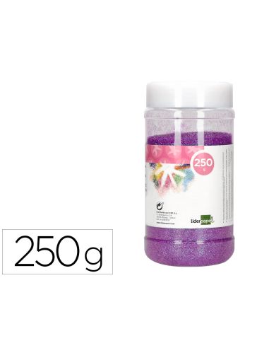 Purpurina Liderpapel Fantasia Color Metalico Violeta Pastel Bote De 250 Gr