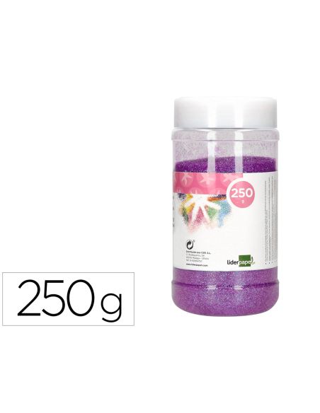 Purpurina Liderpapel Fantasia Color Metalico Violeta Pastel Bote De 250 Gr