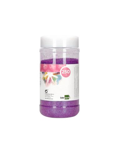 Purpurina Liderpapel Fantasia Color Metalico Violeta Pastel Bote De 250 Gr