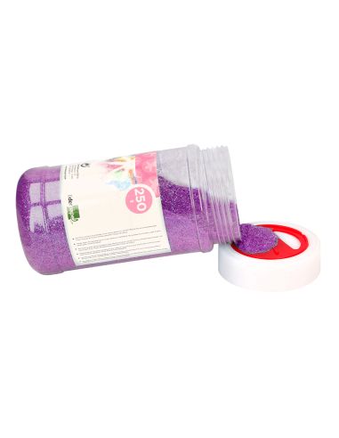 Purpurina Liderpapel Fantasia Color Metalico Violeta Pastel Bote De 250 Gr