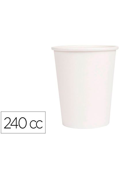 Vaso Termico Carton Blanco 240 Cc Paquete De 50 Unidades