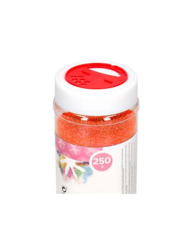 Purpurina Liderpapel Fantasia Color Metalico Naranja Pastel Bote De 250 Gr