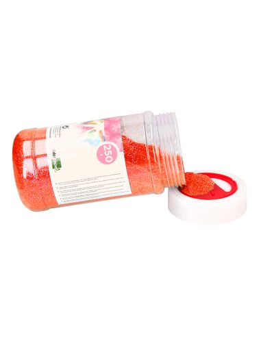 Purpurina Liderpapel Fantasia Color Metalico Naranja Pastel Bote De 250 Gr