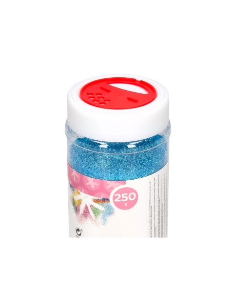 Purpurina Liderpapel Fantasia Color Metalico Azul Pastel Bote De 250 Gr