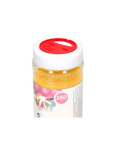 Purpurina Liderpapel Fantasia Color Metalico Amarillo Pastel Bote De 250 Gr