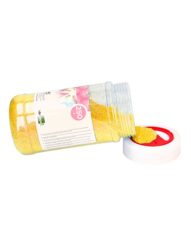 Purpurina Liderpapel Fantasia Color Metalico Amarillo Pastel Bote De 250 Gr