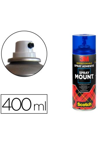 Pegamento 3M Spray Mount Adhesivo Reposicionable Bote De 400 Ml
