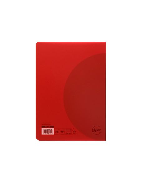 Libreta Liderpapel 360 Tapa De Plastico A5 48 Hojas 90Gr 5Mm Con Doble Margen Colores Surtidos
