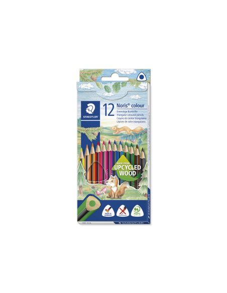 Lapices De Colores Staedtler Noris Colour Slim Triangular Caja De 12 Colores Surtidos