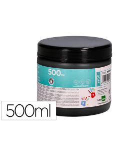Pintura Dedos Liderpapel Negro Tarrina De 500 Cc