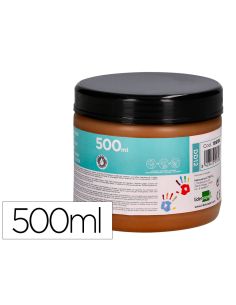 Pintura Dedos Liderpapel Marron Tarrina De 500 Cc