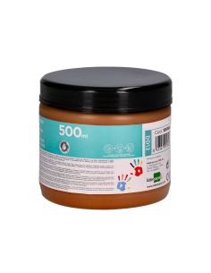 Pintura Dedos Liderpapel Marron Tarrina De 500 Cc 2