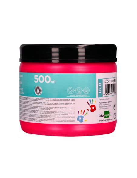 Pintura Dedos Liderpapel Magenta Tarrina De 500 Cc