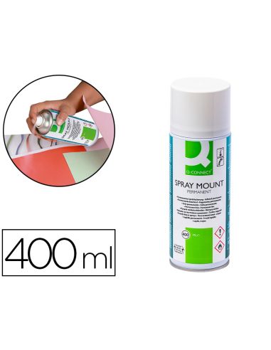 Pegamento Q-Connect Spray Mount Adhesivo Permanente Bote De 400 Ml