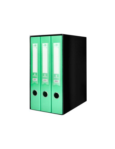Modulo Liderpapel 3 Archivadores Folio 2 Anillas Mecanismo De Palanca 52Mm Verde Pastel