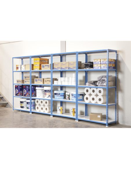 Estanteria Metalica Simonrack Kit Simonclick Mini 5/400 Color Azul/Blanco 5 Estantes 180 Kg Por Estante 180X80X40Cm