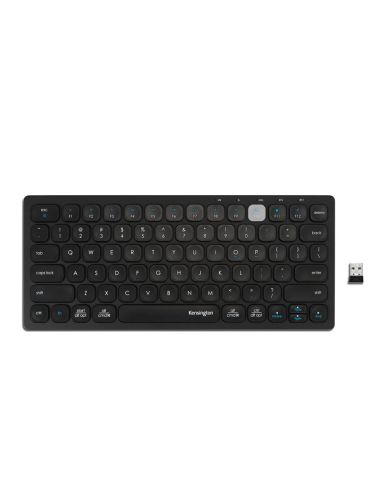 Teclado Kensington Compact Inalambrico Dual Usb 3.0 Color Negro 288X125X21 Mm