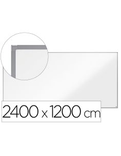 Pizarra Blanca Nobo Essence Acero Vitrificado Magnetica 2400X1200 Mm