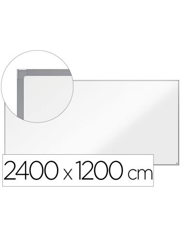 Pizarra Blanca Nobo Essence Acero Vitrificado Magnetica 2400X1200 Mm
