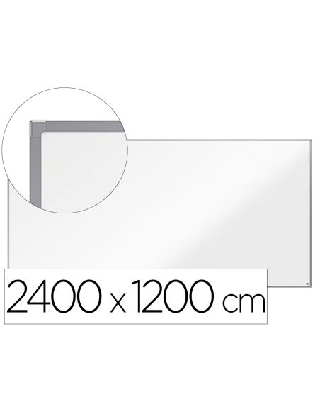 Pizarra Blanca Nobo Essence Acero Vitrificado Magnetica 2400X1200 Mm