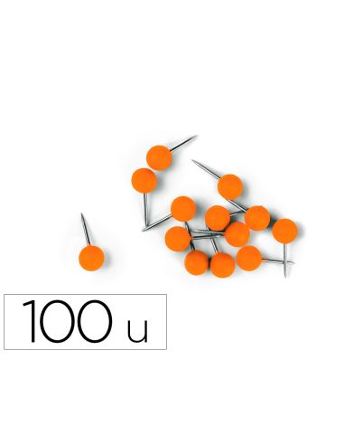 Aguja Señalizadora Nobo 6 X 13 Mm Naranja Caja De 100 Unidades