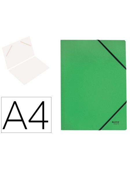 Carpeta Leitz Recycle Gomas Din A4 Carton Reciclable 100% Verde|Libreriasalesiana