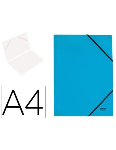 Carpeta Leitz Recycle Gomas Din A4 Carton Reciclable 100% Azul|Libreriasalesiana