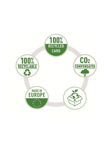 Carpeta Leitz Recycle Gomas Din A4 Carton Reciclable 100% Azul|Libreriasalesiana