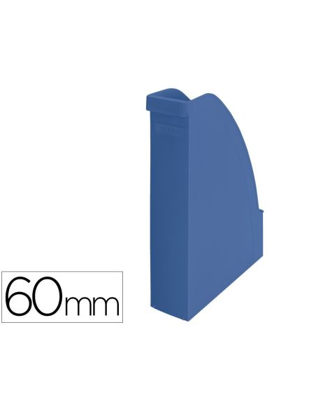 Revistero Leitz Recycle Plastico Lomo 60 Mm Azul 78X308X278 Mm|Libreriasalesiana