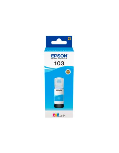 Tinta Epson Ecotank 103 L3110/3150/3151/5190 Cian Botella De 65 Ml