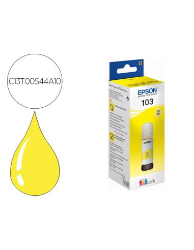Tinta Epson Ecotank 103 L3110/3150/3151/5190 Amarillo Botella De 65 Ml