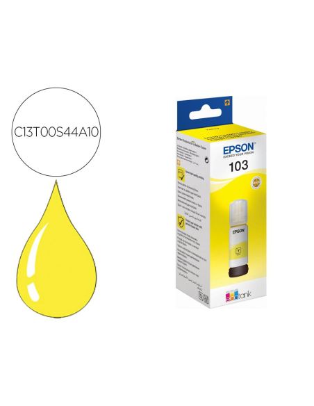 Tinta Epson Ecotank 103 L3110/3150/3151/5190 Amarillo Botella De 65 Ml