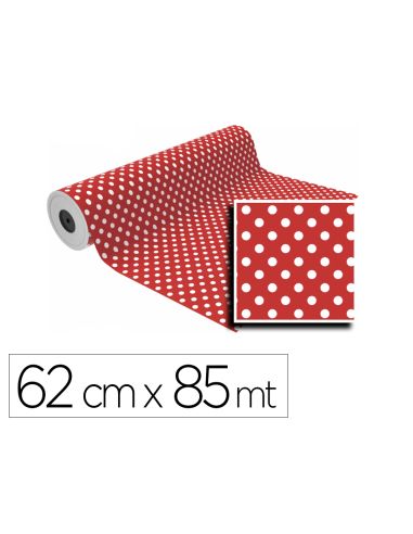 Papel De Regalo Basika Ln1501-Ai Bobina Ancho 62 Cm Longitud 85 M Peso 4 Kg Gramaje 60 Gr