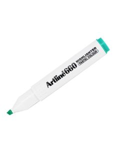 Rotulador Artline Fluorescente Ek-660 Verde Pastel Punta Biselada 2