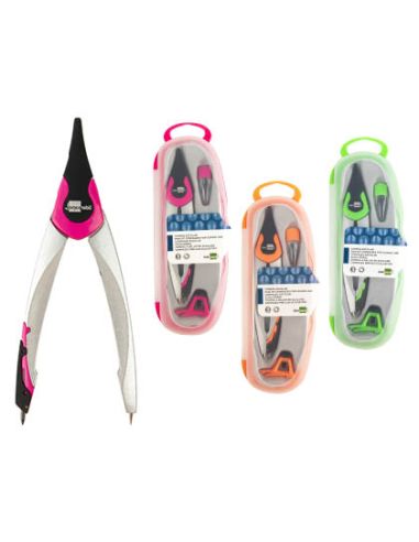 Compas Liderpapel Adaptador Universal Y Minas Colores Surtidos