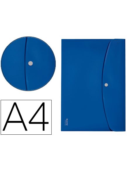 Carpeta Leitz Recycle Portadocumentos Broche Din A4 Polipropileno Azul