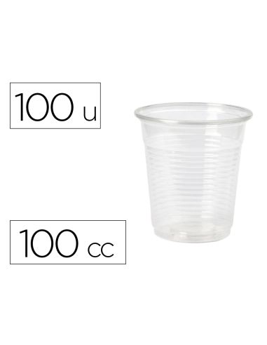 Vaso De Plastico Transparente 100 Cc Paquete De 100 Unidades