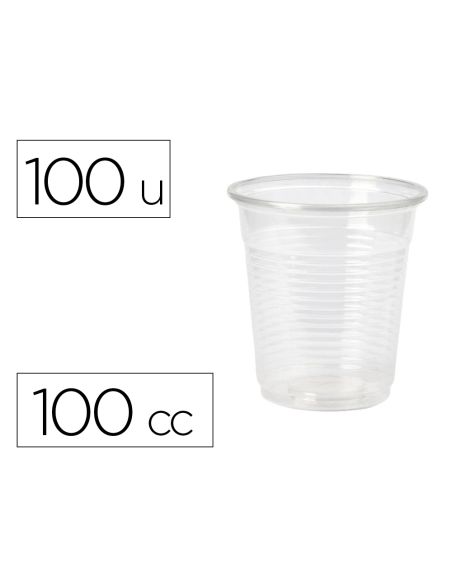 Vaso De Plastico Transparente 100 Cc Paquete De 100 Unidades