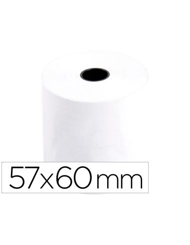 Rollo Sumadora Termico Greening 57 Mm Ancho X 60 Mm Diametro Sin Bisfenol A Papel De 70 G/M2