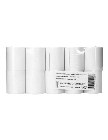 Rollo Sumadora Termico Greening 57 Mm Ancho X 47Mm Diametro Para Tpv Sin Bisfenol A Papel De 70 G/M2