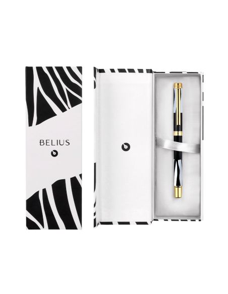 Roller Belius Dualita Cuerpo Blanco Color Negro Tinta Negra Caja De Diseño