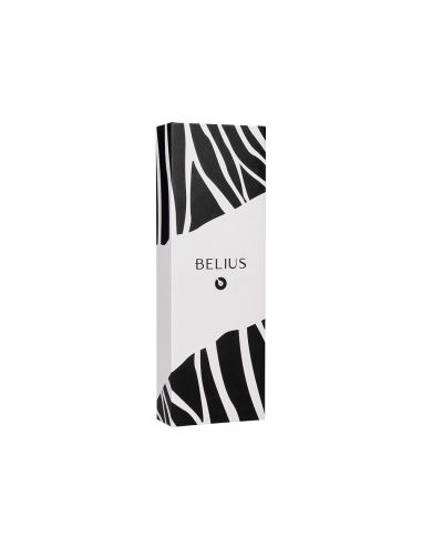 Boligrafo Belius Dualita Cuerpo Negro Color Blanco Tinta Azul Caja De Diseño