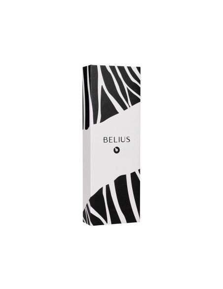 Boligrafo Belius Dualita Cuerpo Negro Color Blanco Tinta Azul Caja De Diseño