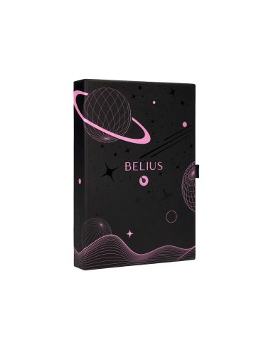 Roller Y Funda De Similpiel Belius Space B Color Minimalista Rosa Tinta Azul Caja De Diseño