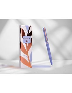 Boligrafo Belius Rose Aluminio Color Lavanda/Oro Rosa Tinta Azul Caja De Diseño 2