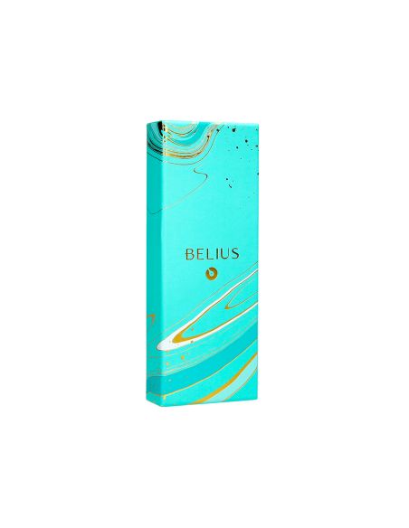 Roller Belius Aqua Aluminio Color Turquesa Y Dorado Tinta Negra Caja De Diseño