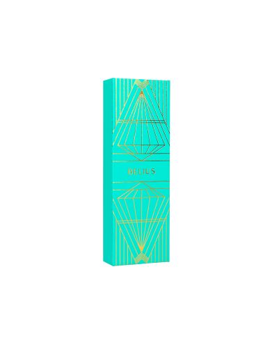 Pluma Belius Soiree Aluminio Color Art Deco Turquesa Y Dorado Tinta Azul Caja De Diseño